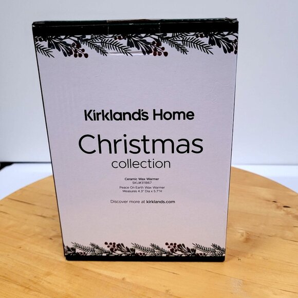 Ceramic Peace on Earth Wax Warmer Kirkland's Home Christmas Collection Bulb - Picture 4 of 5